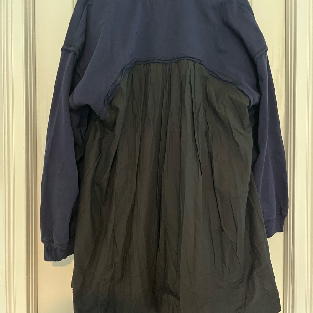 NWT Anthropologie Pilcro long-sleeve-button-front twofer mini-dress - Picture 3 of 5